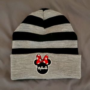 Bennie from Disney, gray with black stripes and a Minnie Mouse logo.